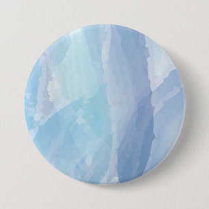 Blauwe, abstracte, koele tak van de penseel van de ronde button 7,6 cm