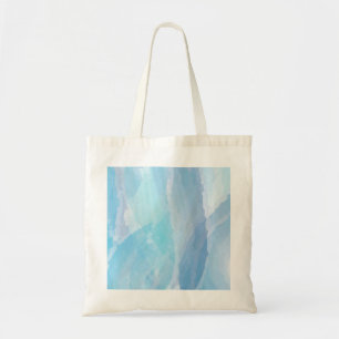 Blauwe, abstracte, koele tak van de penseel van de tote bag