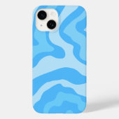 Blauwe abstracte kunst Case-Mate iPhone case (Achterkant)