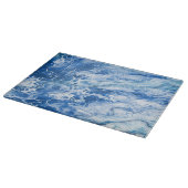 Blauwe Abstracte marmer achtergrond Snijplank (Hoek)