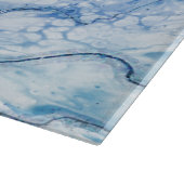 Blauwe Abstracte marmer achtergrond Snijplank (Hoek)