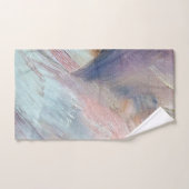 Blauwe Abstracte penseelstreek Bad Handdoek (Handdoek)