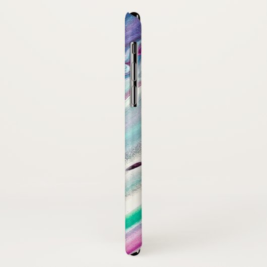 blauwe abstracte telefoonbehuizing voor frambozen Case-Mate iPhone case (Achterkant/links)