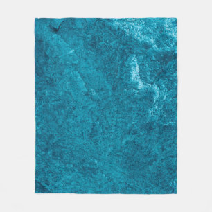 Blauwe abstracte texturesamenvatting, kunst, grafi fleece deken