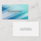 Blauwe Abstracte Tinten Achtergrond Visitekaartje (Voorkant / Achterkant)