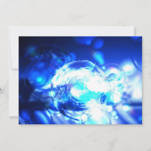 Blauwe Abstracte uitnodiging