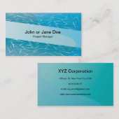 blauwe achtergrond 5 visitekaartje (Voorkant / Achterkant)