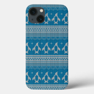 Blauwe achtergrond iPhone 13 hoesje