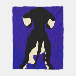 Blauwe achtergrond fleece deken