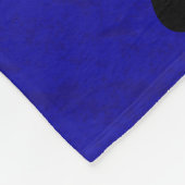 Blauwe achtergrond fleece deken (Hoek)