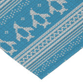 Blauwe achtergrond korte tafelloper (Hoek)