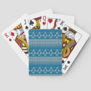Blauwe achtergrond pokerkaarten
