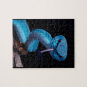 Blauwe adder slang 110 stuk Puzzel (Horizontaal)