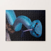 Blauwe adder slang 252 stuk Puzzel Legpuzzel (Horizontaal)