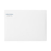 Blauwe Adresetiketten van Gingham (Voorkant)