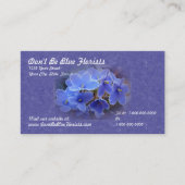 Blauwe Afrikaanse Violet Visitekaartje (Voorkant)
