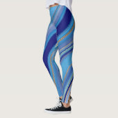 Blauwe Agaat Geïnspireerd Leggings (Links)