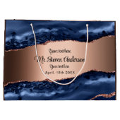 Blauwe agaat koper groot cadeauzakje (Achterkant)