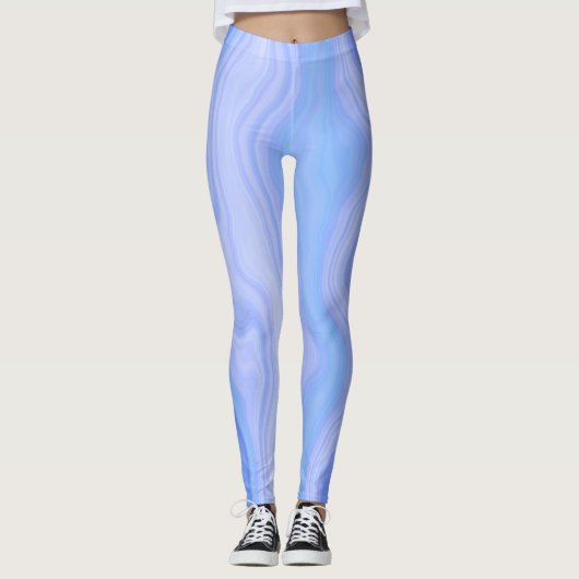 Blauwe Agaat Lagen Leggings (Voorkant)