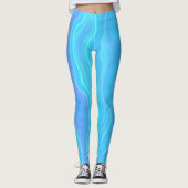 Blauwe Agaat Lagen Leggings (Voorkant)