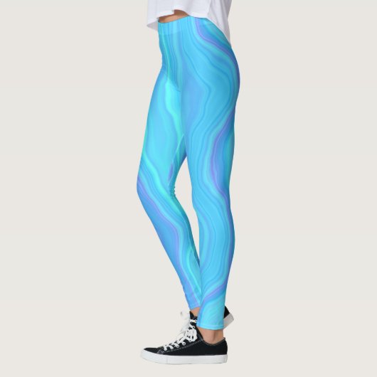 Blauwe Agaat Lagen Leggings (Links)