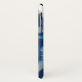 Blauwe Agat Case-Mate iPhone Case (Achterkant/links)