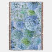 Blauwe Alliums Deken (Voorkant Verticaal)