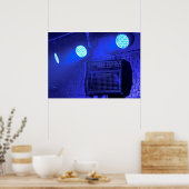 Blauwe ampul poster (Keuken)