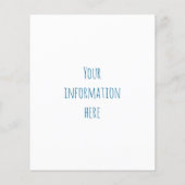 blauwe ananas flyer (Achterkant)