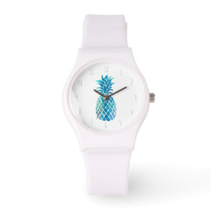 blauwe ananas horloge