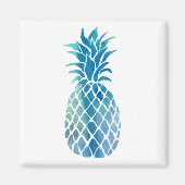 blauwe ananas magneet (Voorkant)