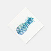 blauwe ananas servetten (Hoek)