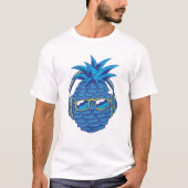 Blauwe ananas t-shirt (Voorkant)