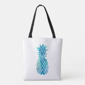 blauwe ananas tote bag (Achterkant)