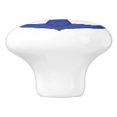 Blauwe anchor Nautical Threadinet Knob Keramische Knop (Zijkant)