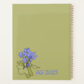 Blauwe Anemones Planner (Achterkant)