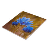 Blauwe Anemones Tegeltje (Zijkant)