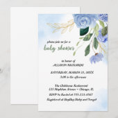 blauwe ansichtkaarten kaart (Voorkant / Achterkant)