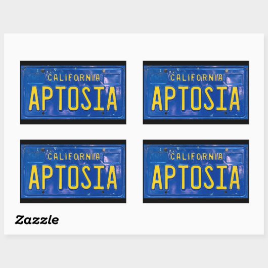 Blauwe aptosia Sticker (Vel)