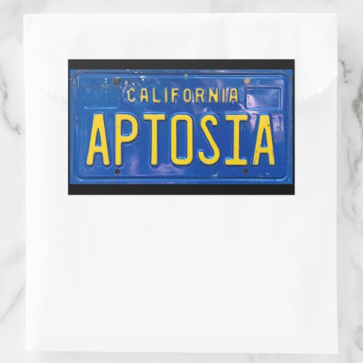 Blauwe aptosia Sticker (Tas)