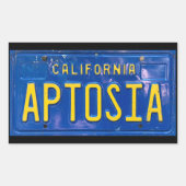 Blauwe aptosia Sticker (Voorkant)