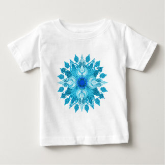 Blauwe aqua paisley sun mandala