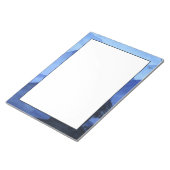 Blauwe aquarel bergen notitieblok (Schuin)