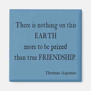  blauwe Aquinas Friendship Quote / Quottes Magneet