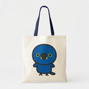 Blauwe ara tote bag
