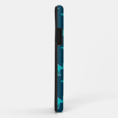 Blauwe arabische india kamelenpatroon Case-Mate iPhone case (Achterkant/rechts)