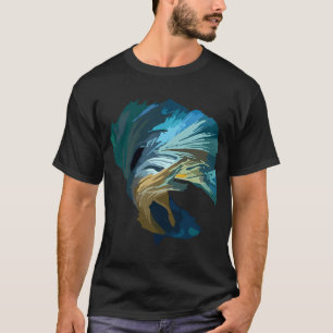 blauwe aurora t-shirt