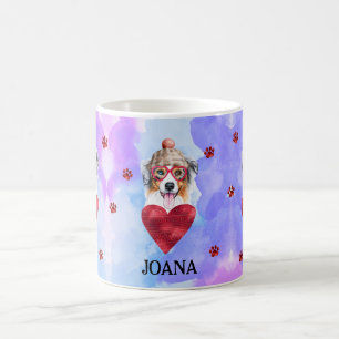 Blauwe Australische Herder Valentijnsdag Cadeau Ho Koffiemok