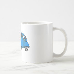 Blauwe auto (2CV) Koffiemok