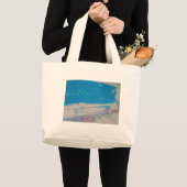 Blauwe auto grote tote bag (Voorkant (product))